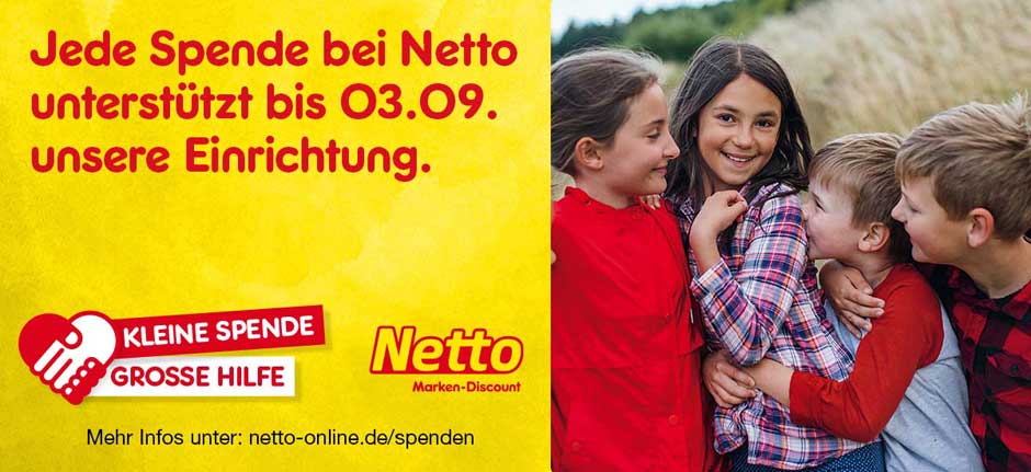 Große Spendeninitiative von der Netto Marken-Discount Stiftung & Co. KG